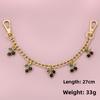 Fashion Temperament Glass Stone Red Cherry Chain Jewelry Bag Hanging Jewelry Bag Charm Bag Accessories