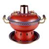 ZISIZ Cloisonné Copper Mini Hot Pot