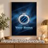Club Brugge FC Custom Name Text 5D Diamond Painting Kit DIY Full Drill Diamond Art Decoration