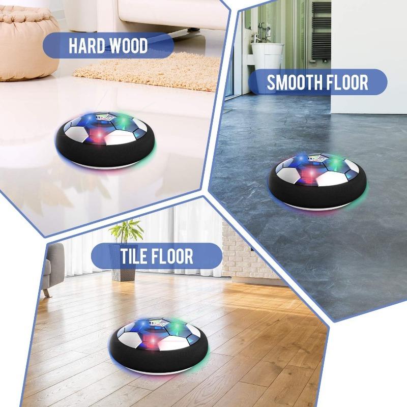 LED Hover Soccer Ball Air Power Training Football for Kids Adults Indoor Outdoor Sports Game Birthday Gift Ideas Cool Toys