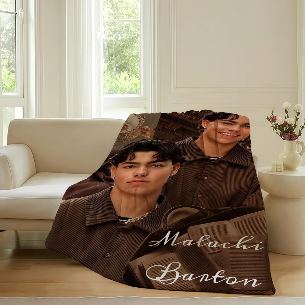 American actor Malachi Barton Blanket For Sofa Office Bed Plane Travel Sleep Read Relax Camping Soft And Warm