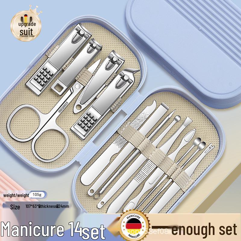 Spot Stainless Steel Nail Clipper & Manicure Set (8-14 Pieces)