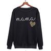2025 new men's and women's European and American letters MAMA love peripheral pattern printed sweater crew neck