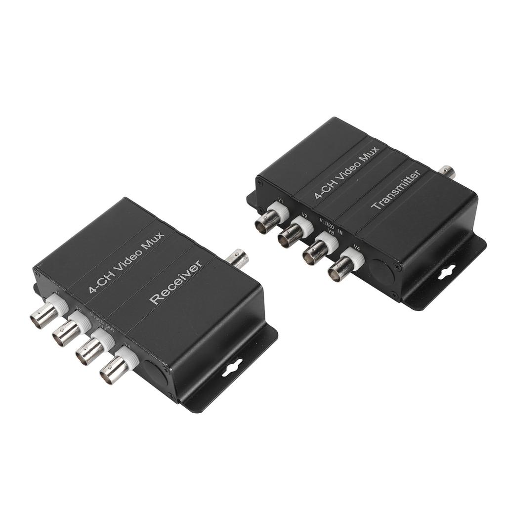 4 Channel Video Multiplexer Interference Resistant 4 HD Video to Coaxial Cable Multiplexer Transmitt