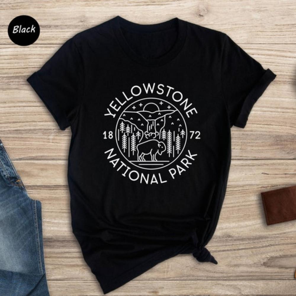Yellowstone Park Shirt Yellowstone National Park Shirt Yellowstone Souvenir Casual for Daily Wear and Casual Outings
