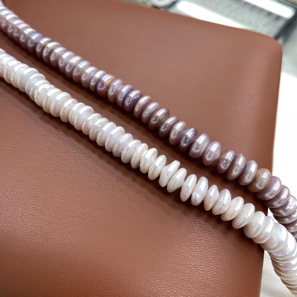 1String, Luxury Natural Freshwater Pearls, 13-14mm, Handmade Rice Pearl Beads for Jewelry Making DIY, Cheapest Items Available 36cm