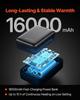 Heated Fleece Jacket for Men, Heated Sweatshirt with 7.4V 16000mAh Rechargeable Power Bank Pack, 6 Heating Zones, 3 Temp Levels, 3h/6h/10h Warmth, for