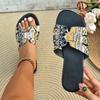 Fashion 2024 Hot Sale Ladies Shoes Open Toe Mixed Colors Women's Slippers Summer Outdoor Casual Flat Large Size Slippers Zapatos Mujer
