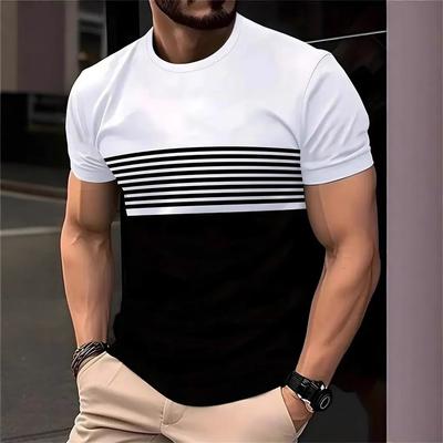 Mode Neu Original Herren Hemden Sommer Lässig Trend Persönlichkeit Streetwear 3D Gedruckte Rundhals Kurzarm T-Shirts Tops