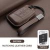Leather Car Key Case Cover Shell Fob For Vw Volkseagen Passat B8 Magotan For Skoda Superb A7 Kodiaq Seat Protected Keychain Bag