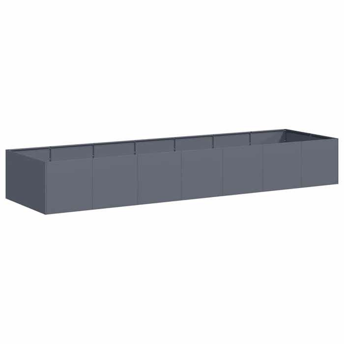 VidaXL Jardinière anthracite 280x80x40 cm acier 860761
