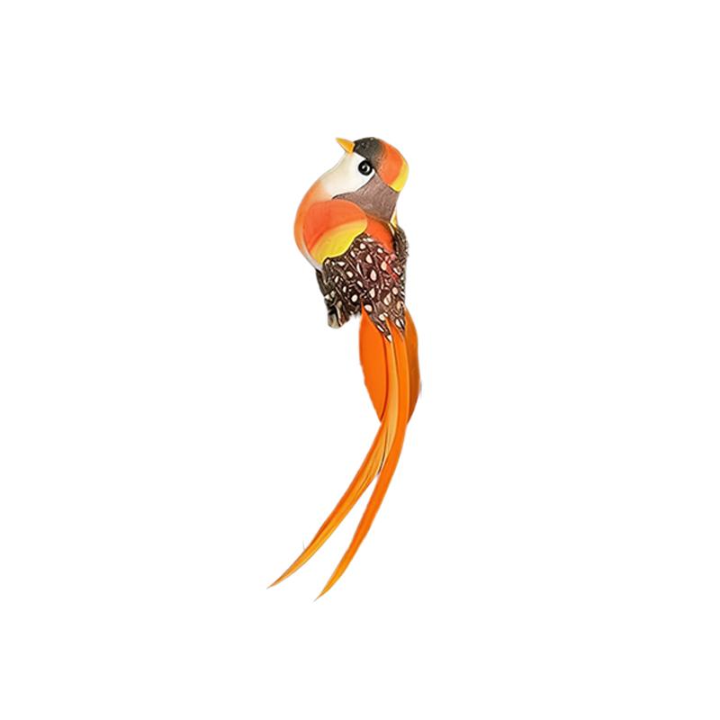

New Artificial Birds Fake Foam Animal Simulation Birds Models Tit DIY Craft Home Garden Ornament Decoration (Orange,one size) оранжевый