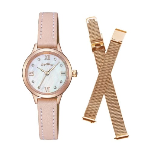 

ANGELHEART Twinkle Time TTN25P-PK White Pearl Stainless Steel (Pink Gold) Solar 25mm Women s Watch