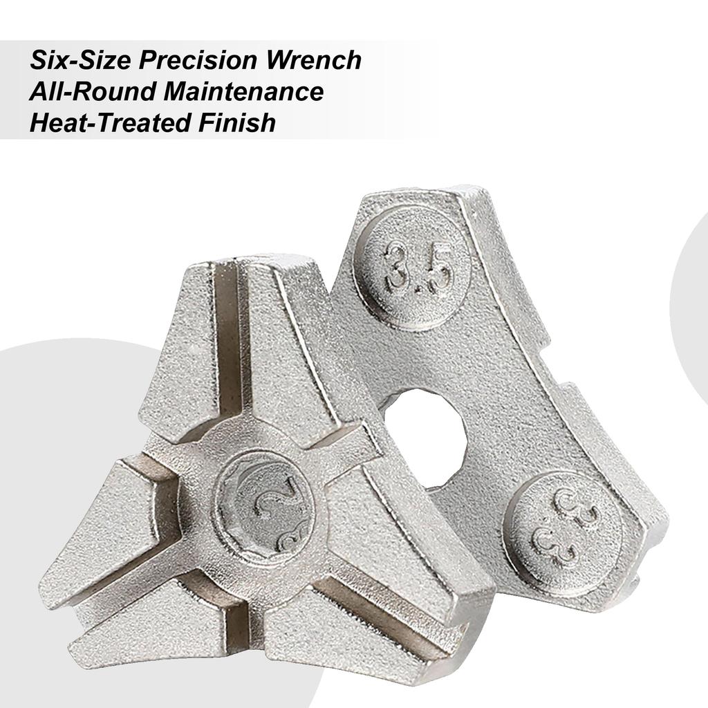 Cycling Spoke Tool Six-Hole Small Adjustment Tool Bike Spoke Rim Adjusting Wrench For Road Mountain Motorcycle Travel Riding