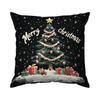 Santa Claus Elk Christmas Tree Pillowcase Bedroom Sofa Cushion Cover 100% Polyester Living Room Cushion Pillowcase Home Decor