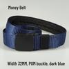 Women's Anti-Theft Tactical Nylon Waist Belt - Outdoor Safety and Money-Hiding Function.