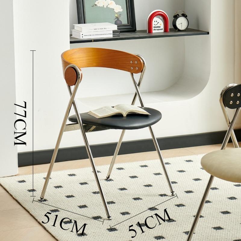 Retro Dining Chairs Solid Wood Backrest Comfortable Chairs Minimalist Elegant Designer Chair Home Kitchen Dining Room Furniture