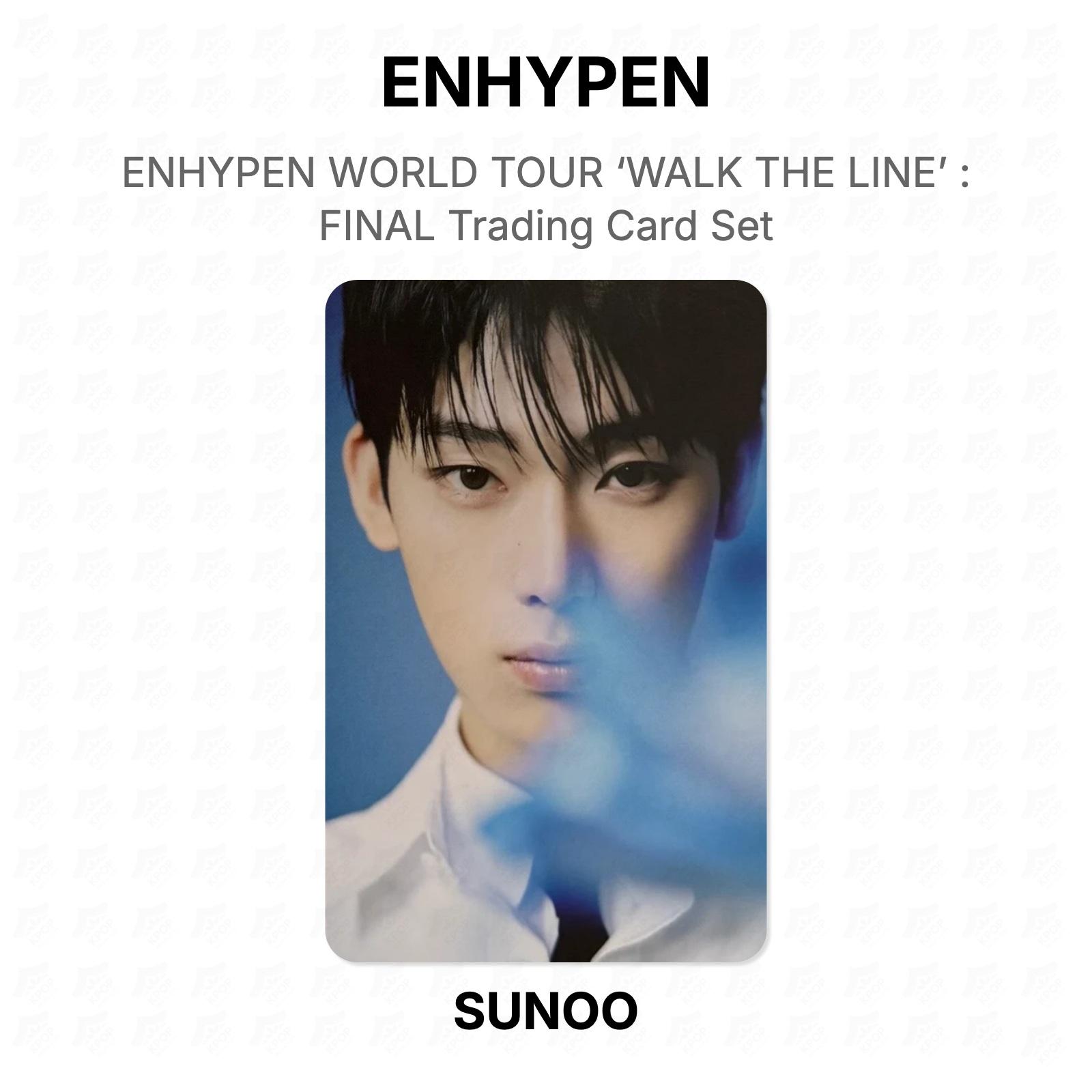 ENHYPEN WORLD TOUR ‘WALK THE LINE’ : FINAL Trading Card Set Official Photocard SUNOO 02