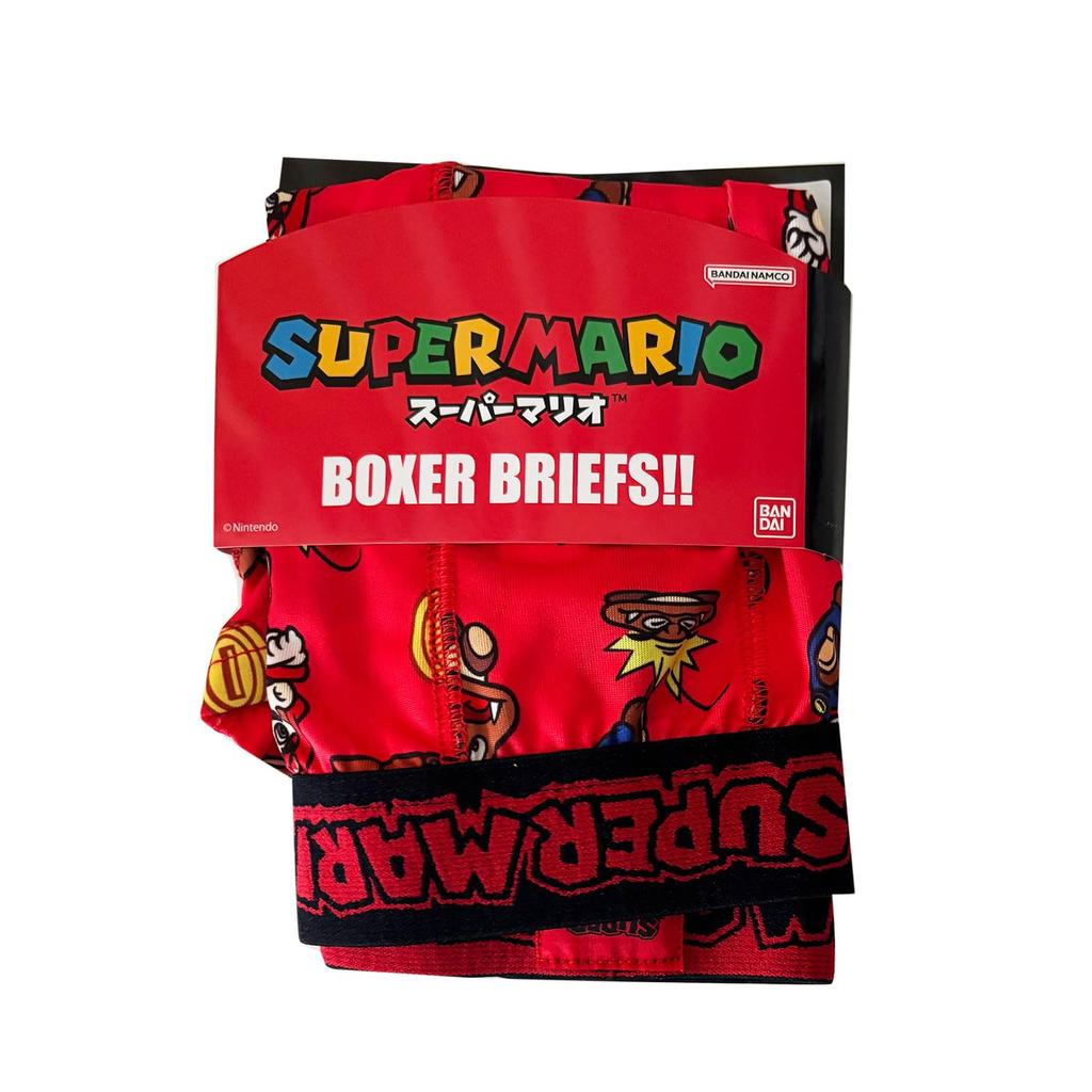 Small Planet Super Mario Transfer Boxer Briefs Stage Red M Size