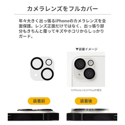 iFace iPhone 15 Pro/15 Pro Max Camera Lens Protective Cover Tempered Glass (Clear) [iPhone15pro iPhone15ProMax Camera Lens Protector Camera Film Camer