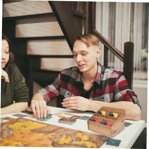 Garneck Wooden Card Case, Light Brown, Storage Case for Trading Decks, Card Box, Card Case