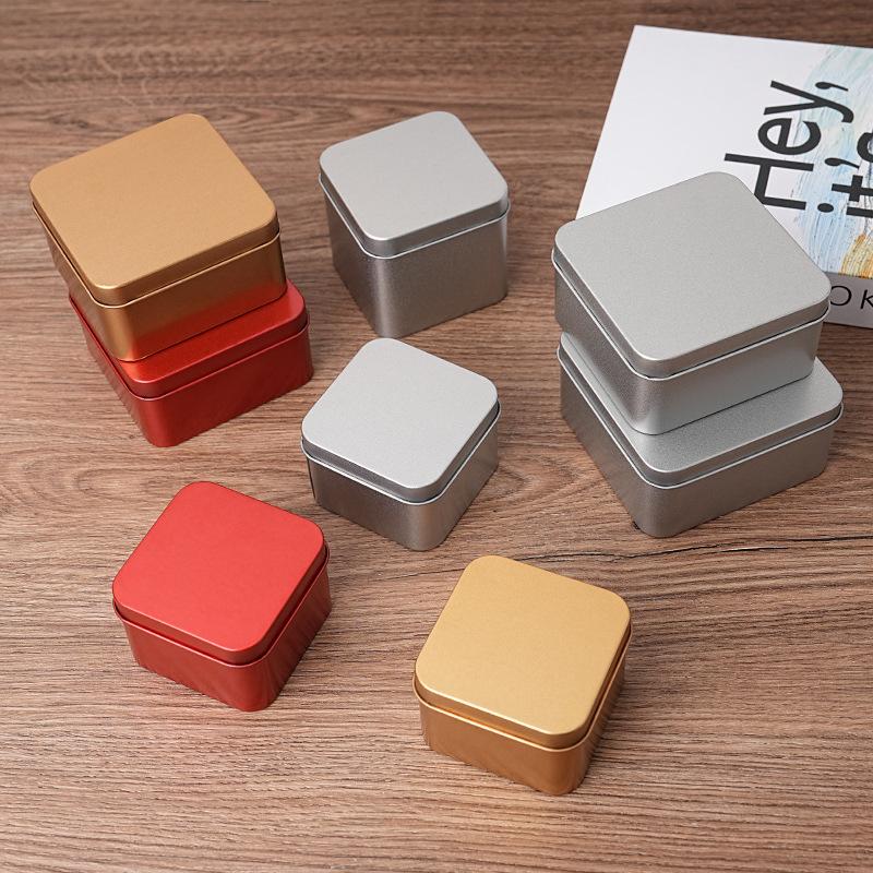 Portable Mini Metal Storage Tin Can Jewelry Keys Coins White Tea Wedding Candy Gift Organizer