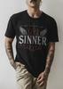 Edgy Graphic T-Shirt, Sinner Design Unisex Tee, Alternative Fashion Shirt, Unique Gift for Rock Lovers, Casual Streetwear