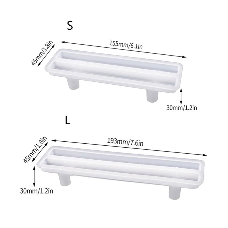 Silicone Mold for Fruit Bowl Handle Fruit Serving Tray Handles Resin Mold Rectangle Resin Mold for Making Jewelry Plate