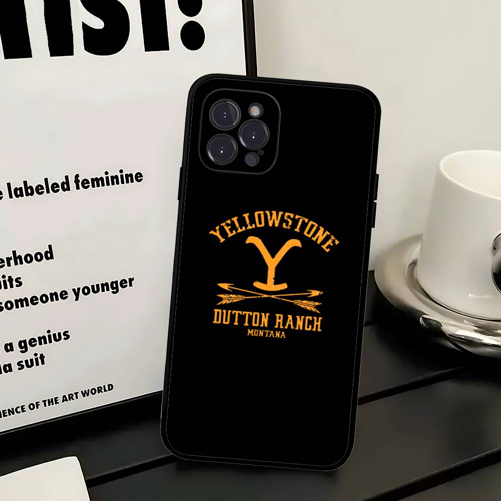 Y-Yellowstone Logo Phone Case For IPhone 17 16 14 15 13 12 11 Pro Max Plus Silicone Soft Cover