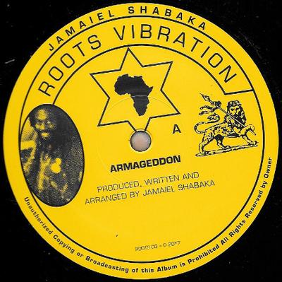 10inch Record JAMAIEL SHABAKA - Armageddon ROOTS03 Roots Vibration 2017 UK Reggae, Ska & Dub Used