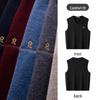 MONTAGUT Men's Pure Wool V-Neck Vest