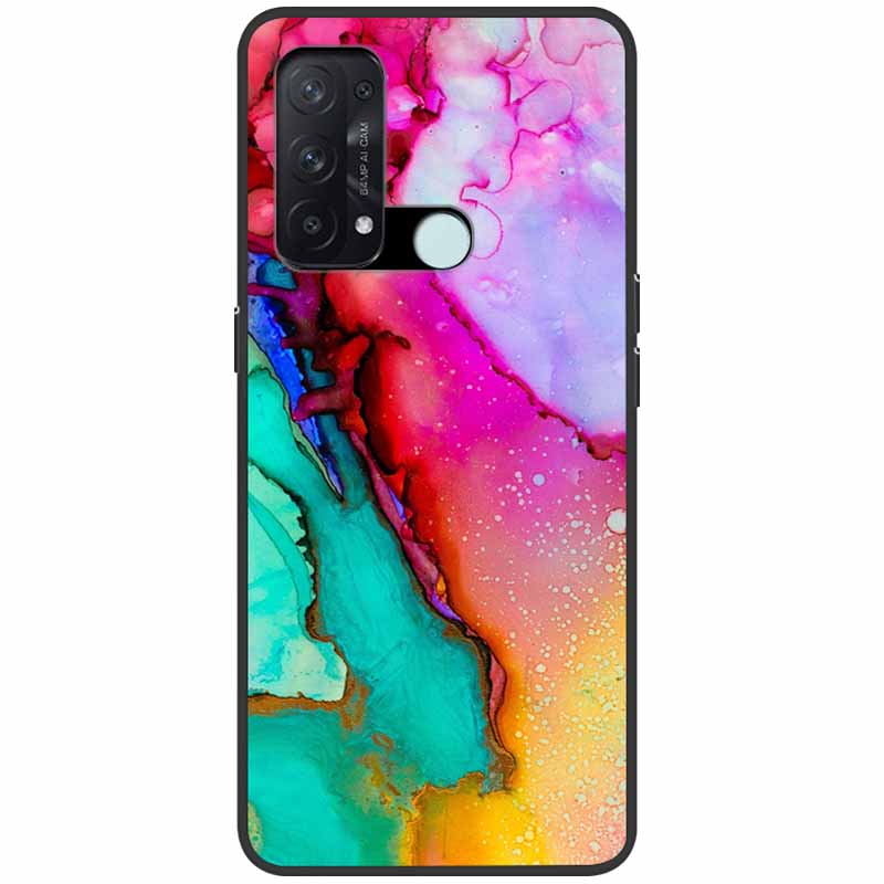 Case for Oppo Reno 5A Cover 3A A54 5G Marble Soft TPU Silicone Phone Covers for Oppo Reno5 A Case Reno3 A Reno5A Bumper Cool