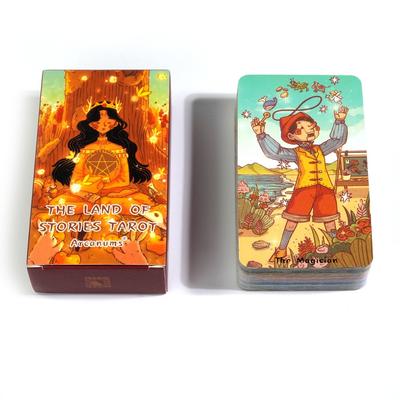 10,3*6cm Tarot Země příběhů Znovu se vracíme k příběhům z dětství přes okénko tarotu 78 ks tarotových karet