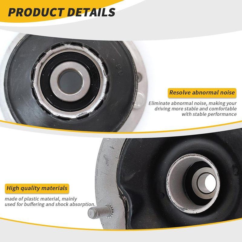 2PCS Front Left Right Strut Mounts for 2002-2015 BMW E87 E88 E82 E90 E46 E60 E64 E63 E84 E83 E85 X1 X3 Z4 120i 318i 320i 330i