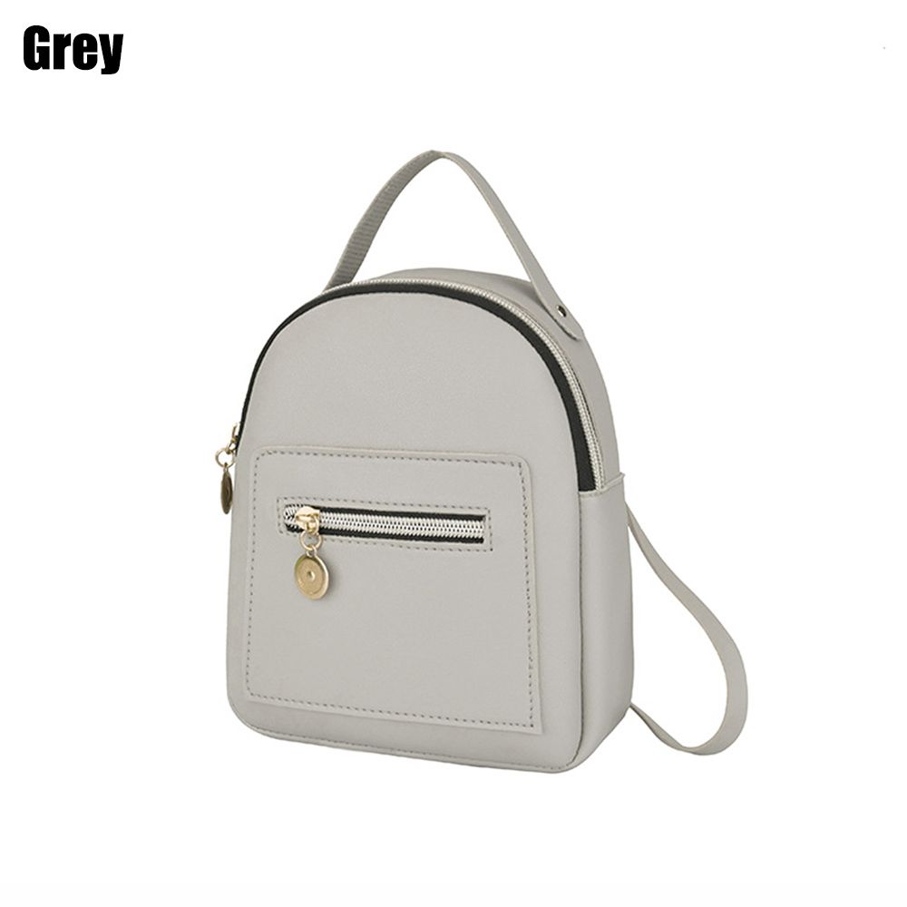 Fashion Business Small Shoulder Bag Mini Backpack Waterproof PU Daypack