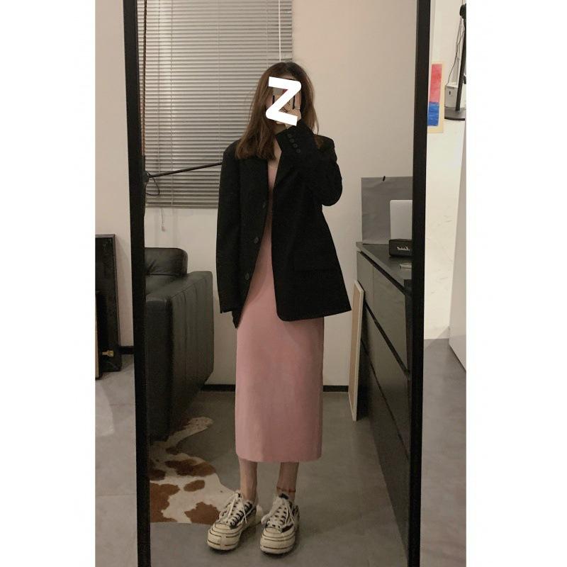 Pure desire versatile long casual temperament slim vest dress new sleeveless bottom suspender skirt