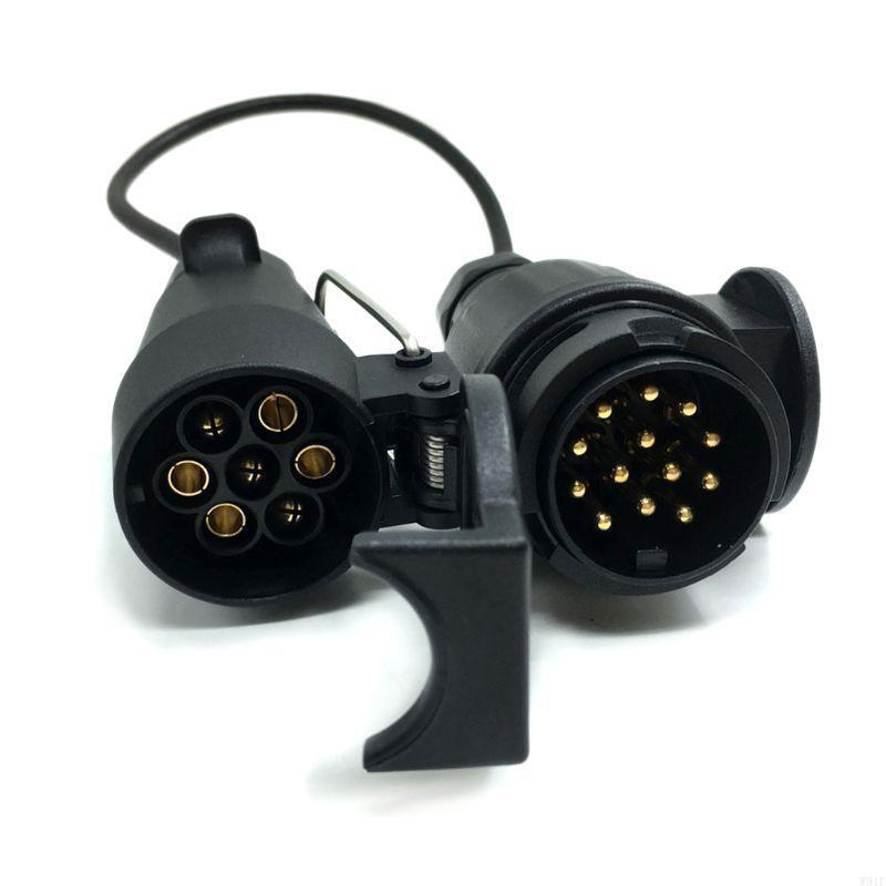 W91F Truck Towing Connector Adapter 7 Pin To 13 Pin Plug for Car Trailer Towing 12V