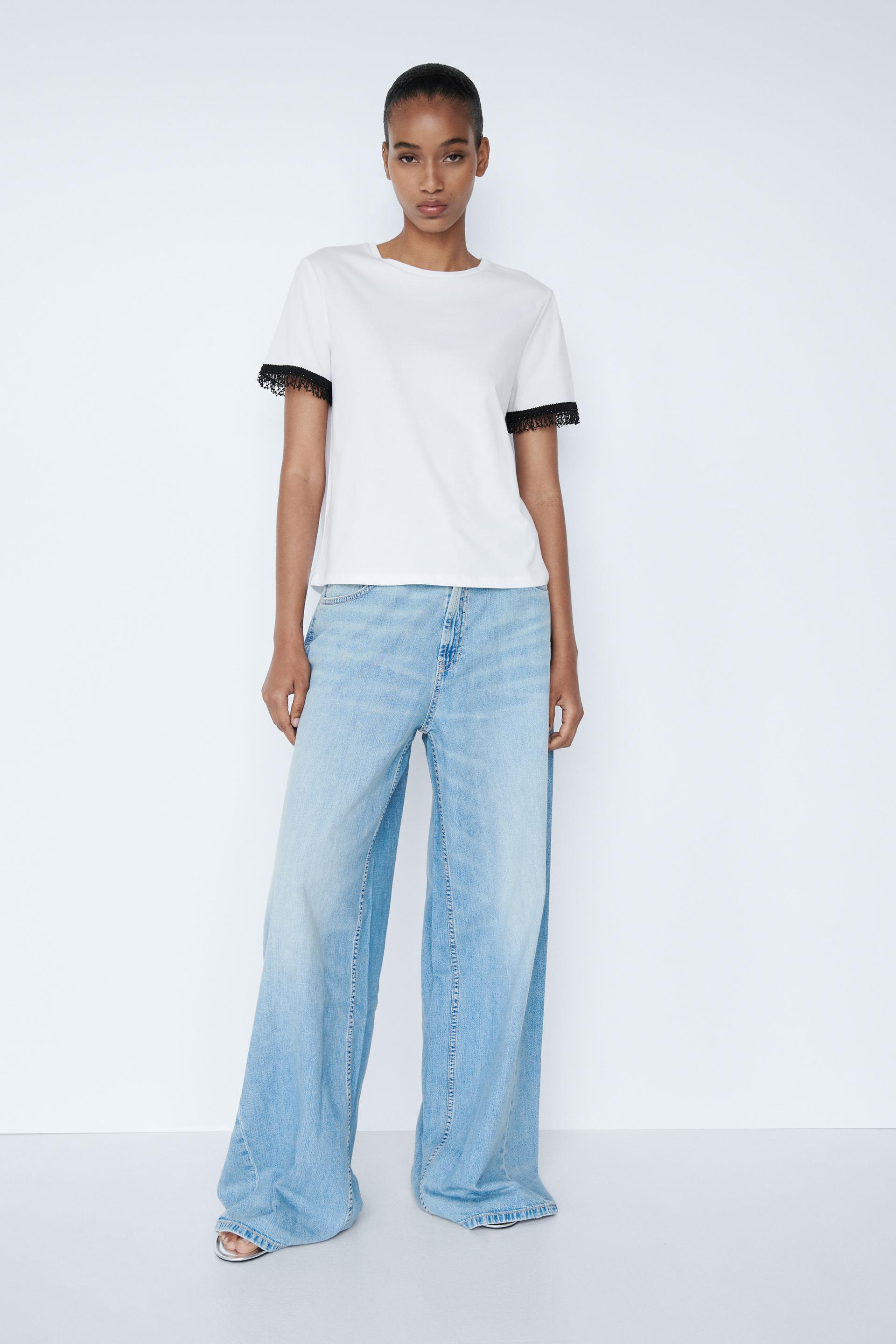 

ФУТБОЛКА С РУКАВАМИ С УКРАШЕННОЙ ОТДЕЛКОЙ