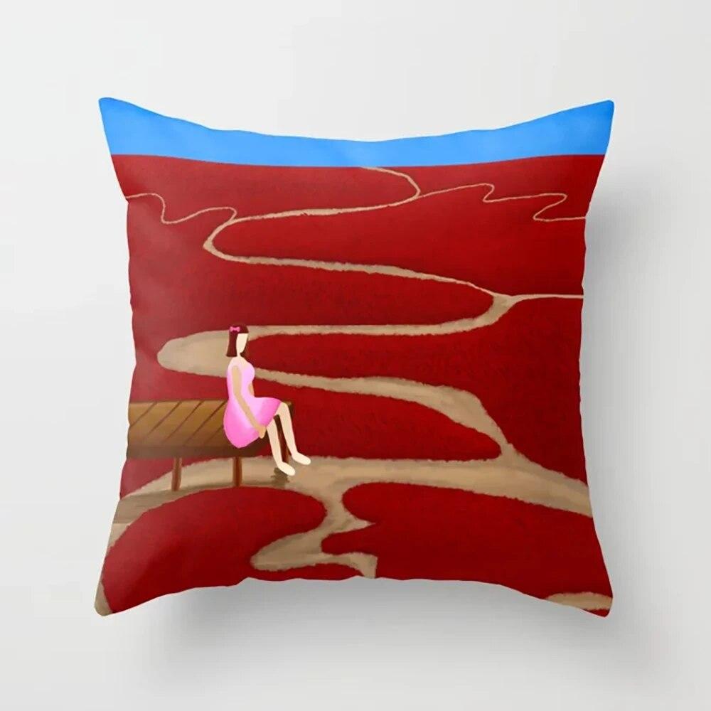 

Абстрактная наволочка с животным принтом для спальни, гостиной, домашнего декора, подушка 40x40cm