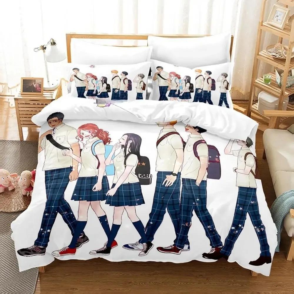 Romantic Killer Bedding Set Single Twin Full Queen King Size Bed Set Adult Kid Bedroom Duvet Cover Sets 3D Anime