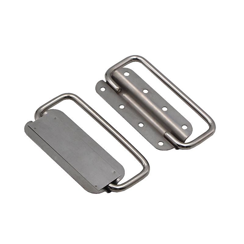 304 Stainless Steel Folding Handle Pull Ring for Furniture and Doors