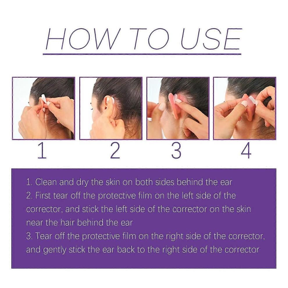 (6pcs)Corrector de Orejas, Cinta Correctora de Orejas Soluciona Problema de Orejas Grandes, Solución para Orejas Salientes Pegatinas Correctoras de Orejas Impermeables Para Adultos