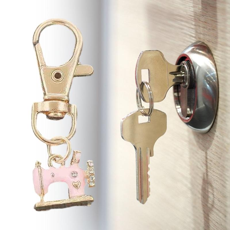 4pcs/set Sewing Machine Key Chain Retro Alloy Metal Decoration Fade Resistant Perfect For Holidays Special Occasions