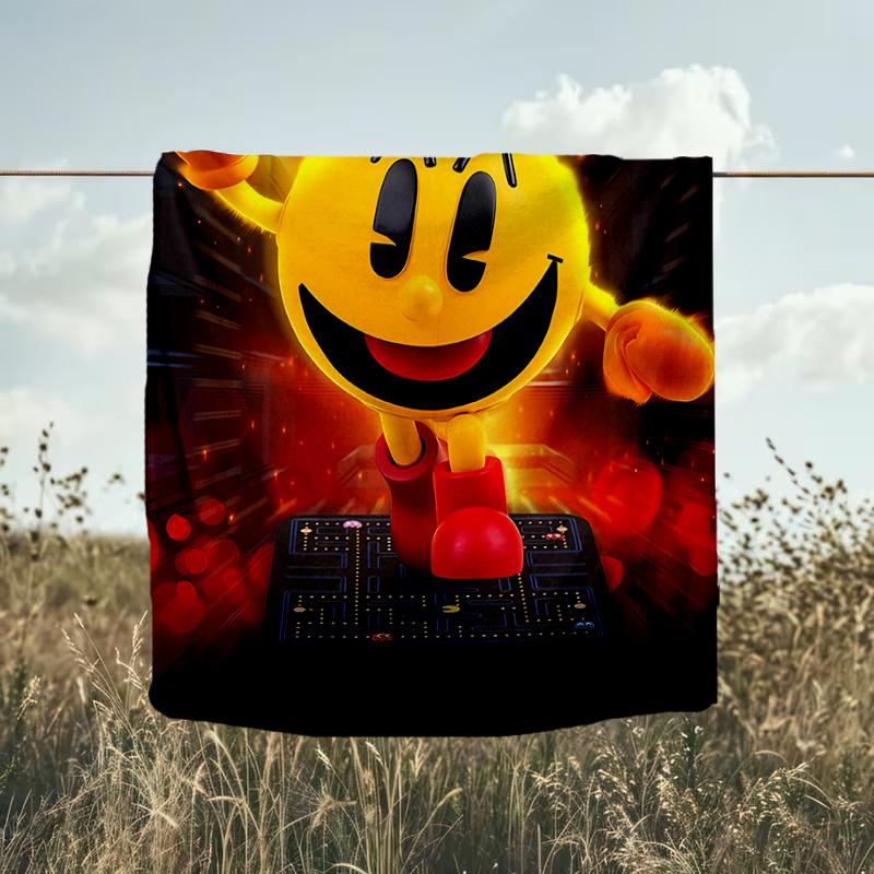 1PC Game PAC Blanket Flannel Throw for Sofa, Indoor, Camping, Living Room, Office, Chair, And Bed Soft Birthday Christmas Gift