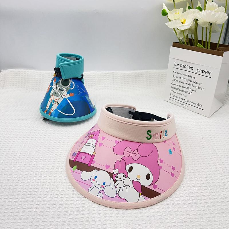 

Мультяшная шляпа от солнца, полая кепка, шляпа от солнца с УФ-защитой, шляпа от солнца с мультяшными животными, дышащая детская летняя шляпа от солнца с большими полями