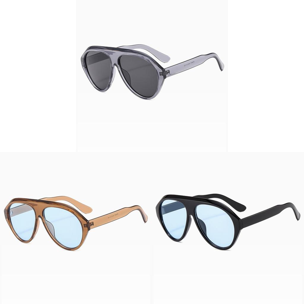 Y2k Sunglasses Female Pilot Style Oversized Fashion Glasses Uv400 For Outdoor Activities