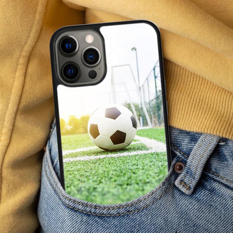 Football Soccer Soft Phone Case for iPhone 17 Air 16e Pro max 15 Pro 13 14 Plus 11 12 MagSafe Magnetic Coque