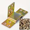 Heavy-Duty Solid Wood Bed Frame Hardware Kit - Includes 2 Sets of Hooks, Buckles, and Screws for Easy Assembly