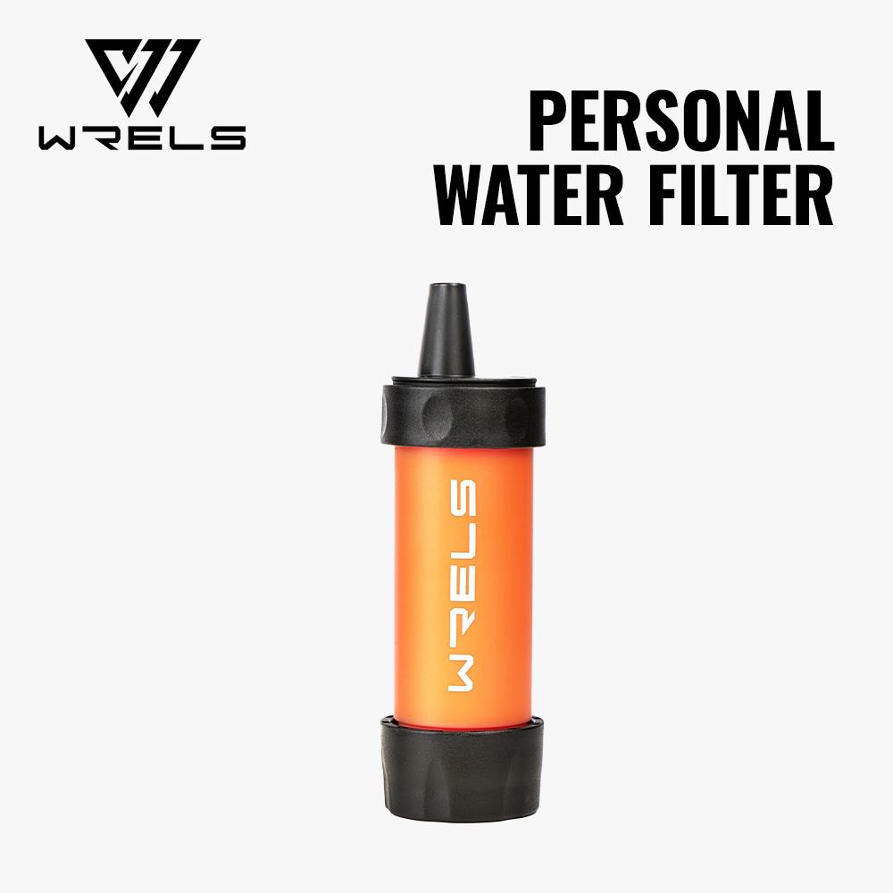 WRELS Camping & Survival Emergency Outdoor Portable Water Filter- Direct Drinking individual Water Safe for Natural Water оранжевый