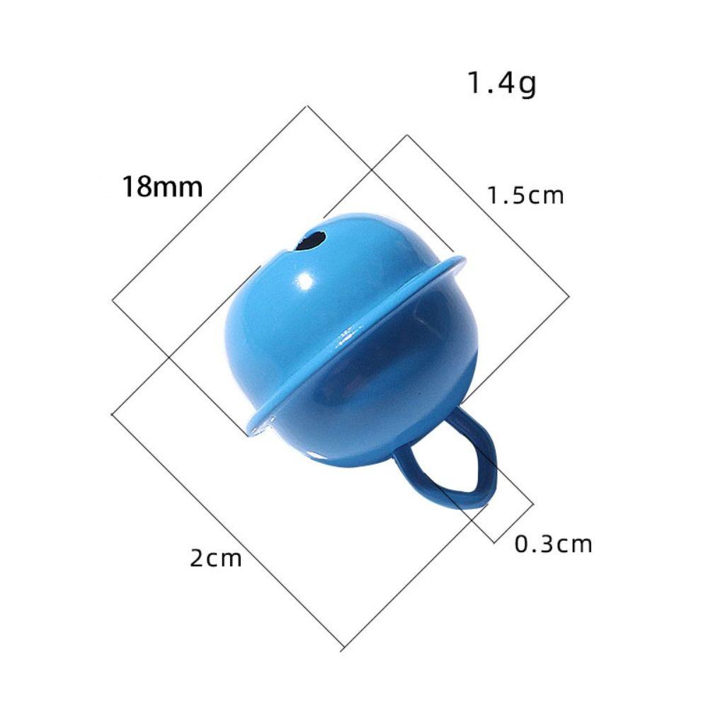 5pcs Candy Color Jingle Bells Metal Beads 18mm Metal Bell Ring Pendant  Keyring